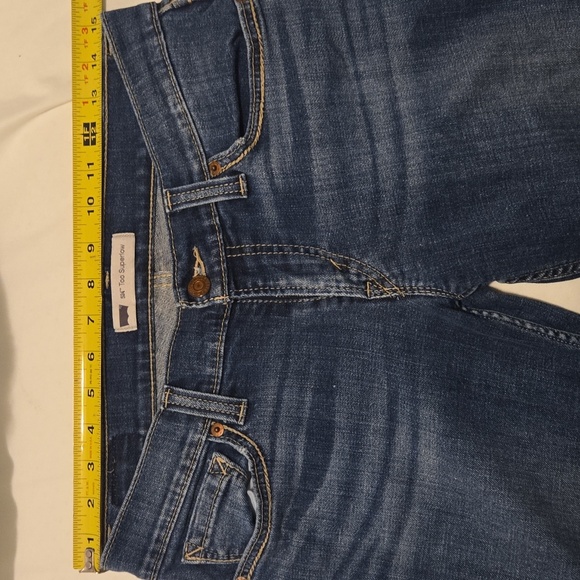 Levi's 524 Too Superlow Distressed Jeans 9M W29 L32 - Picture 12 of 14